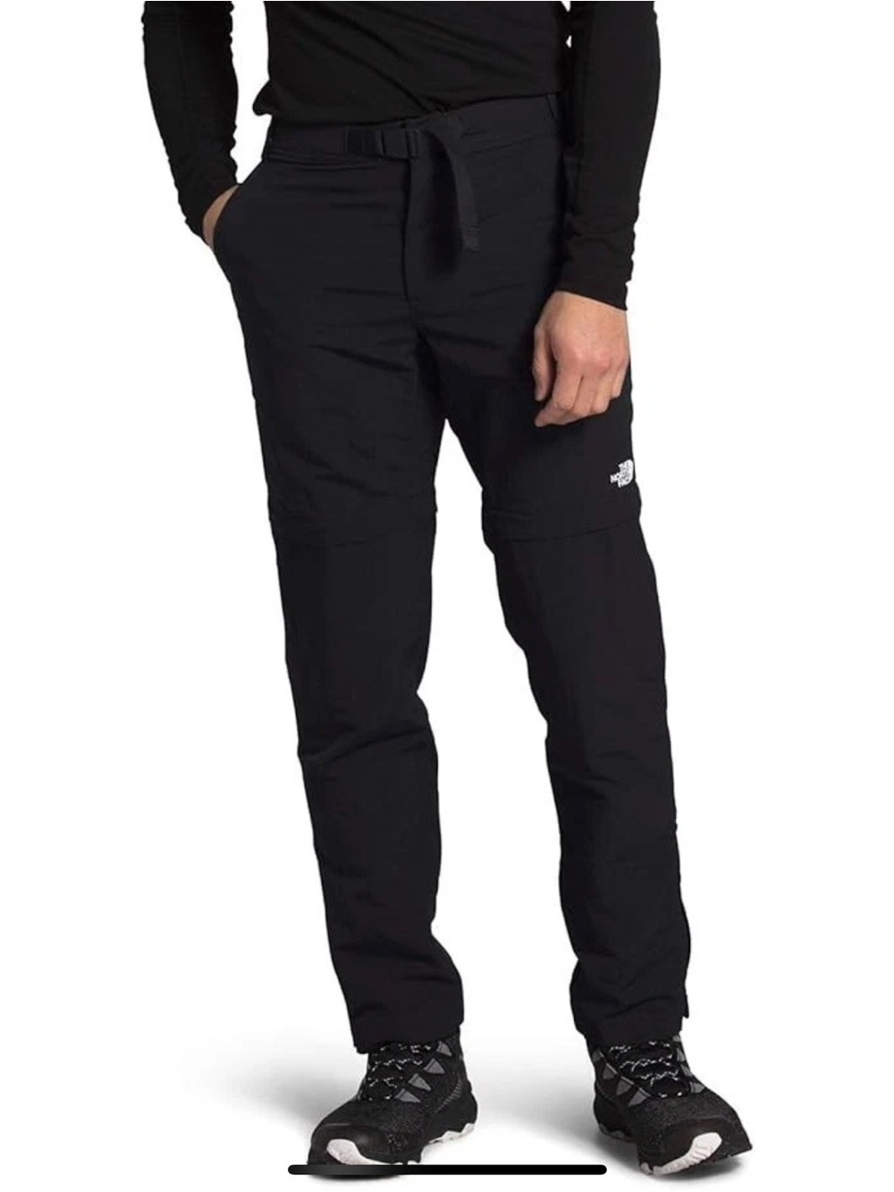 The North Face Black Convertible Zip-Off Hiking Pants 32x30